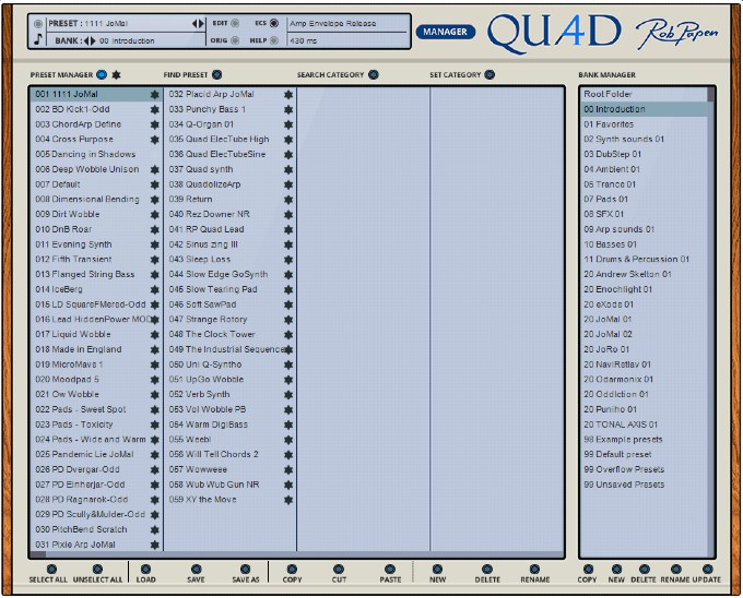 Rob Papen「Quad」オシレーター内部から音を変形し、XY PadとModulation Matrixで自在に音作りできるソフトウェアシンセサイザー|DTMプラグインセール