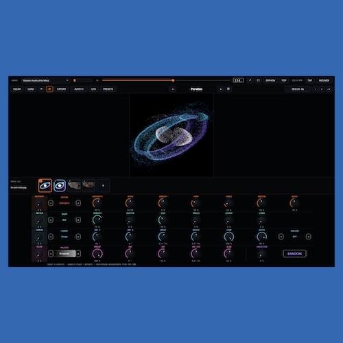 OVNI「SUPERNOVA」音楽に合わせて画像や動画がリアルタイムで動く、無料のオーディオリアクティブ・ビジュアルシンセサイザー｜DTMプラグインセール