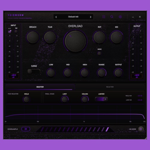 LWNX DSP「VOIDWORM」入力音を解析してリアルタイムにサウンドが変化する4リアクター搭載のWindows向けディストーション｜DTMプラグインセール