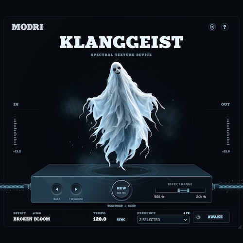 MODRI「KLANGGEIST – Spectral One-Knob Texture Plugin」ワンノブ操作で幻想的なテクスチャやリバース、グリッチサウンドを生み出せるスペクトラルFXプラグイン｜DTMプラグインセール