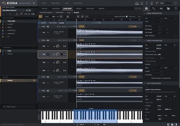 KODA Sampler「KODA」プログラミング不要で本格的なサンプルライブラリを制作できるノーコード対応サンプラー|DTMプラグインセール