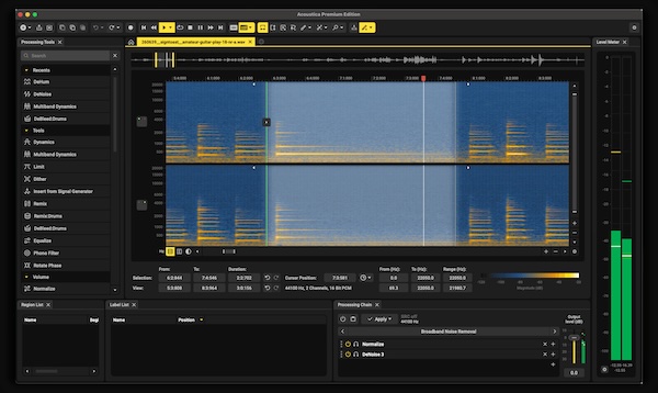 Acon Digital「Acoustica 8」AIに判断を任せるのではなく、面倒な修復作業をAIで高速化して人間は重要な判断に集中する！ノイズを消すだけではなく、救出・修復・分離・編集・マスタリングまで1つの環境で完結するオーディオ編集ソフト｜DTMプラグインセール