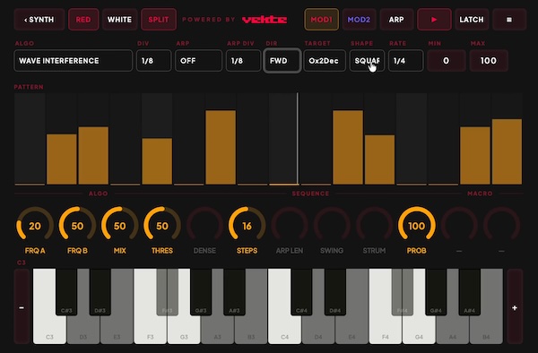 Våld Labs「KURARE(Beta)」ウェーブテーブルやフィルター、シーケンサーまで搭載!群れのように変化するスワームシンセシスを採用した革新的なシンセサイザー|DTMプラグインセール