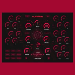 Våld Labs「KURARE（Beta）」ウェーブテーブルやフィルター、シーケンサーまで搭載！群れのように変化するスワームシンセシスを採用した革新的なシンセサイザー｜DTMプラグインセール