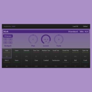 amphioniq「dm4」LM-4ドラムキットとの互換性を備えたWindows向けVST3ドラムマシン｜DTMプラグインセール