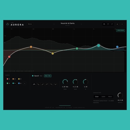 13X.AUDIO「AURORA」ダイナミックEQ・Smart Ops・クロストラックアンマスキング・Mid/Side処理まで搭載した多機能EQプラグイン｜DTMプラグインセール