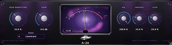 Astra Creative Audio「Astra A-2A」2段階リリースやプログラムメモリーを再現した、音楽的で自然なコンプレッションを実現する光学式コンプレッサー|DTMプラグインセール
