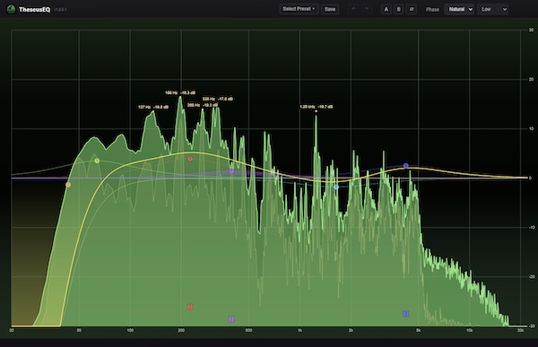 TheseusDSP「TheseusEQ」全24バンドでダイナミックEQを使える高機能パラメトリックEQ|DTMプラグインセール