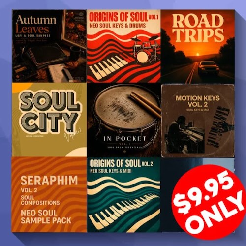 Audio Elixir「16 In 1 Neo-Soul, R&B & Hip-Hop Bundle」16種類のサンプルパックと140以上のフルコンポジション、MIDI・ステムを収録したNeo-Soul・R&B・Lo-Fi Hip-Hop向け大容量ライブラリ｜DTMプラグインセール