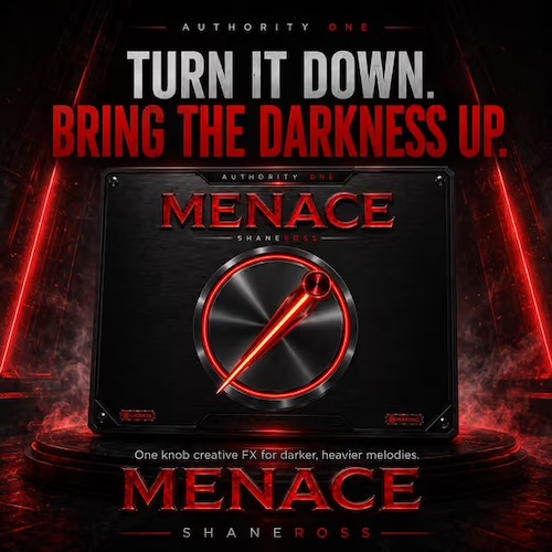 ShaneRoss「MENACE」ノブを1つ回すだけでサウンドをダークかつ重厚な質感へ変化させる、シンプル操作のクリエイティブFXプラグイン｜DTMプラグインセール
