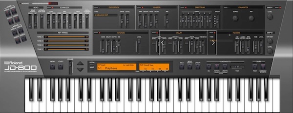 Roland「JD-800」プリセット中心だった90年代デジタルシンセの流れに逆らい、大量のノブとスライダーで「触って音を作る」楽しさを取り戻した名機の個性的なサウンドと操作感を現代のDAWへ再現した公式ソフトシンセ|DTMプラグインセール