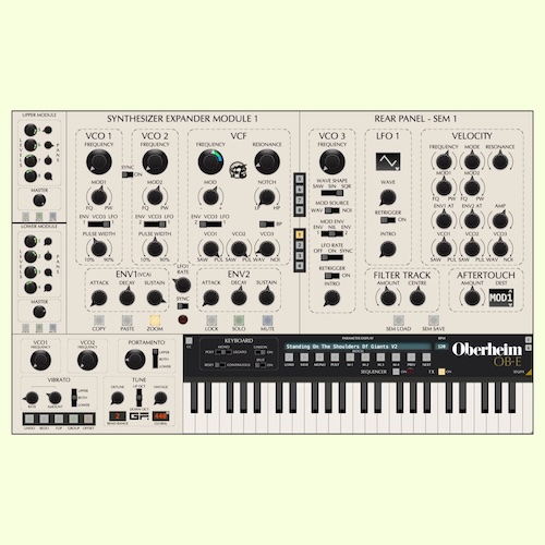 GForce「Oberheim OB-E」8台の独立SEMがわずかに異なる個性で鳴り重なる巨大なサウンドを現代へ蘇らせた8ボイス・アナログシンセサイザー｜DTMプラグインセール