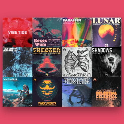 Audio Juice「Analog Lab Mega Bundle」12種類のサウンドバンクと724種類のプリセットを収録し、R&B・Hip Hop・Trapなど現代的なサウンドをまとめて追加できるAnalog Lab用拡張ライブラリ｜DTMプラグインセール