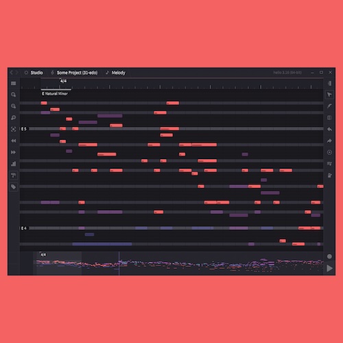 Helio「Helio」MIDI編集やマイクロトーナル音楽にも対応！シンプルな操作で作曲に集中できるオープンソース音楽シーケンサー｜DTMプラグインセール