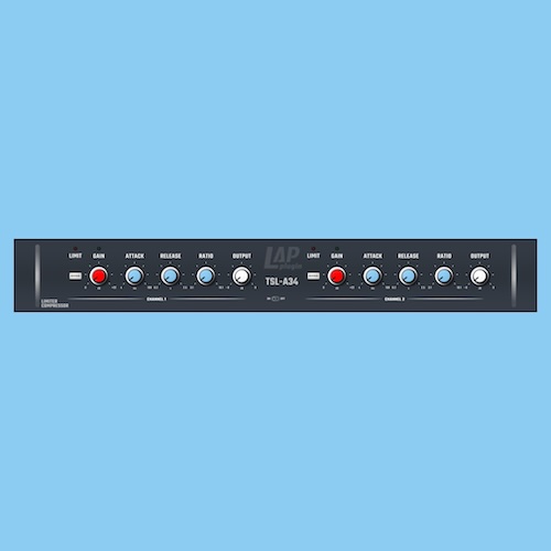 LAP Plugin「LAP TSL-A34」電子回路の動作をリアルタイムで計算し、アナログ機材の挙動や音色変化まで再現するJFETコンプレッサー｜DTMプラグインセール