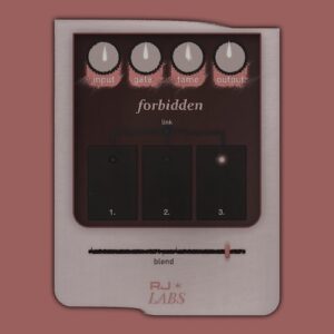 RJ Labs「FORBIDDEN」歪みを加えずに音の存在感を高め、3種類の回路とGate+で幅広い音作りができる無料ブーストプラグイン｜DTMプラグインセール