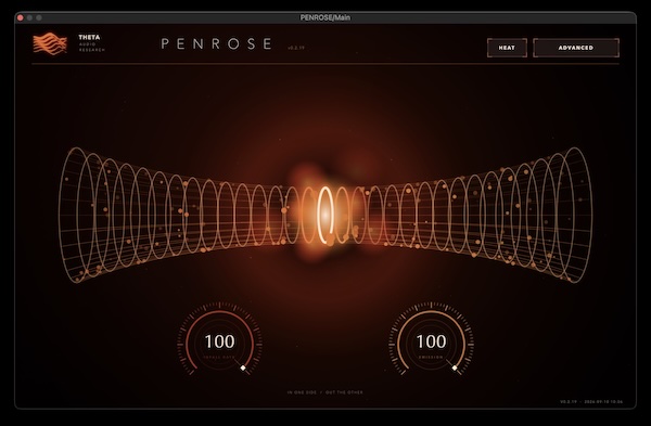THETA Audio Research「PENROSE」2つのノブだけで音を整理から仕上げまで行えるマスタリングプラグイン｜DTMプラグインセール