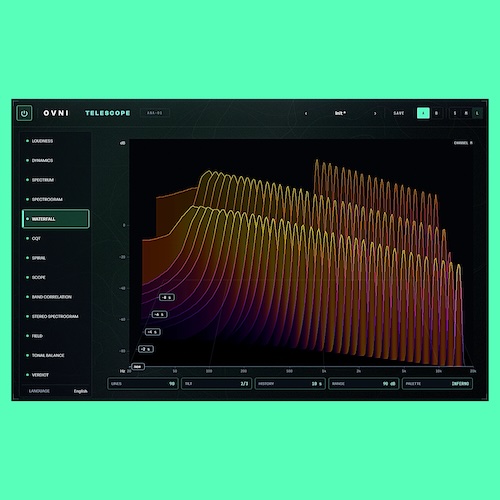 OVNI Audio「TELESCOPE」ラウドネス・True Peak・スペクトラム・キー解析・ステレオイメージを1つのプラグインで確認できる13種類の分析機能を備えたオーディオアナライザー｜DTMプラグインセール