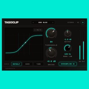 TAGOBEATS「TagoClip」FL StudioのSoft Clipperカーブを忠実に再現し、808やドラムの音圧アップをサポートするクリッパープラグイン｜DTMプラグインセール