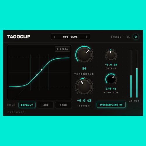 TAGOBEATS「TagoClip」FL StudioのSoft Clipperカーブを忠実に再現し、808やドラムの音圧アップをサポートするクリッパープラグイン｜DTMプラグインセール