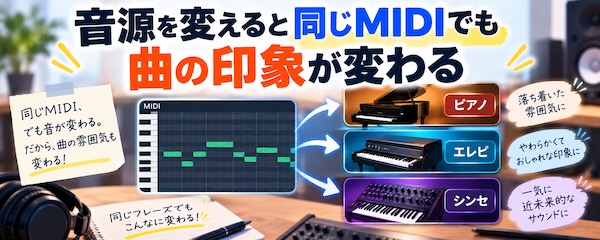 AI曲の音を好きな音源に差し替える方法｜MIDIを使って別の音で鳴らそう