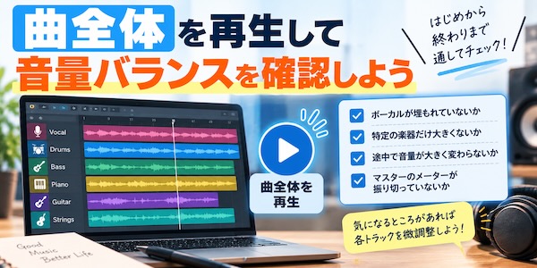 AI曲の編集を仕上げる方法|音量を整えて1つの曲に書き出そう【ミックス作業】