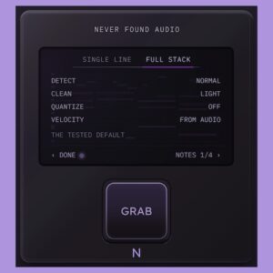 Never Found Audio「MG-Mini」リアルタイム演奏やオーディオファイルをMIDI化できるシンプルで使いやすいAudio to MIDIプラグイン｜DTMプラグインセール