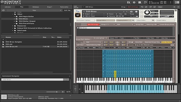 soundbyarsen「Roland D-50 Brass-Kontakt Library (Free Teaser)」Roland D-50実機から収録した高音質なブラスサウンドをKontaktで演奏できるライブラリ|DTMプラグインセール