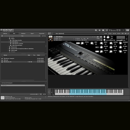 soundbyarsen「Roland D-50 Brass-Kontakt Library (Free Teaser)」Roland D-50実機から収録した高音質なブラスサウンドをKontaktで演奏できるライブラリ｜DTMプラグインセール