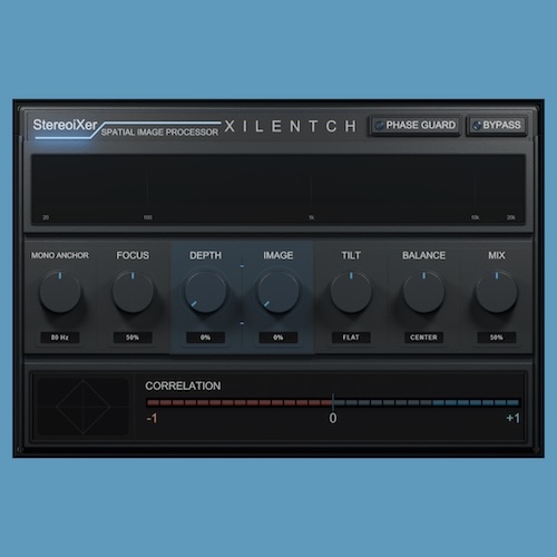 Xilentch「StereoiXer」音の広がりだけでなく奥行きや立体感まで細かく調整できるマルチバンド・ステレオイメージャー｜DTMプラグインセール
