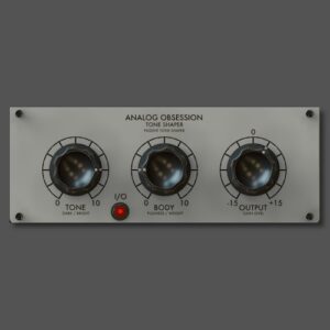 Analog Obsession「ToneShaper」音の明るさを整えるTONEと中低域〜中域の厚みを調整するBODYで、直感的に音作りできるパッシブ・トーンコントロールプラグイン｜DTMプラグインセール