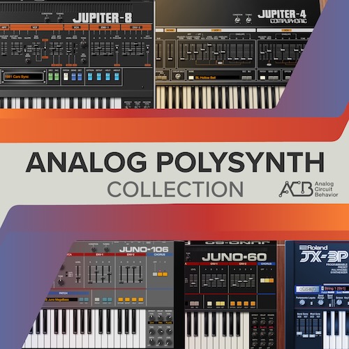 Roland「Analog Polysynth Collection」JUPITER・JUNO・JXシリーズの名機5機種をACB技術で忠実に再現したアナログポリシンセコレクション|DTMプラグインセール