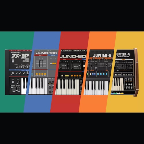 Roland「Analog Polysynth Collection」JUPITER・JUNO・JXシリーズの名機5機種をACB技術で忠実に再現したアナログポリシンセコレクション｜DTMプラグインセール