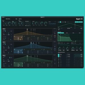 Dropshot Audio「Bagels V2」3つのレゾネーターバンクと4基のレゾネーターを組み合わせて、自由なスペクトルデザインと表情豊かな音作りを楽しめるレゾネーターシンセサイザー｜DTMプラグインセール