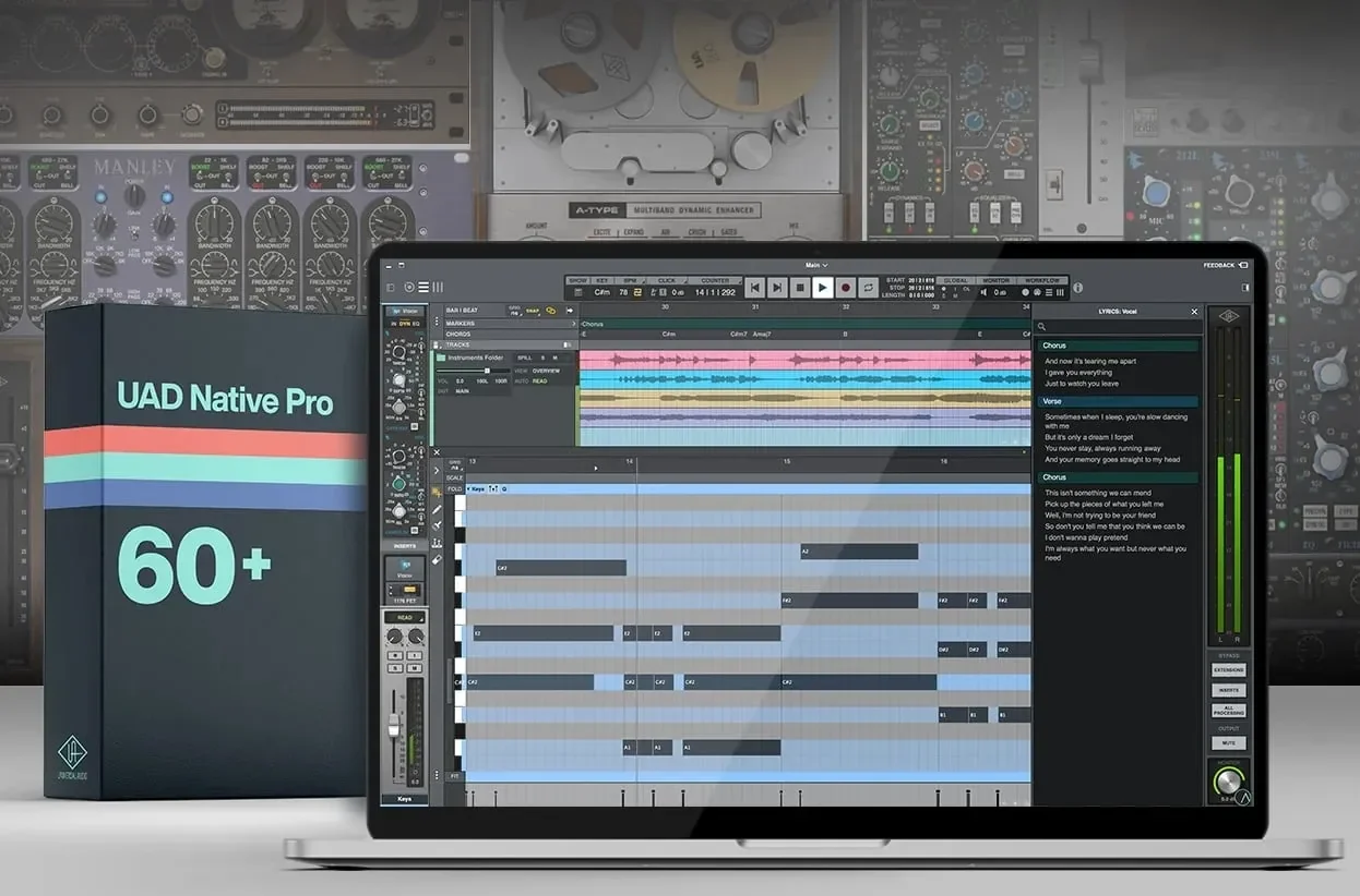Universal Audio「LUNA Studio + UAD Native Pro Bundle」LUNA Studioと60種類以上のUAD Nativeプラグイン、ソフトウェア音源、ボーカル制作ツールをまとめて導入できるオールインワン音楽制作バンドル|DTMプラグインセール