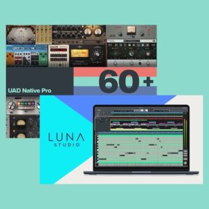 Universal Audio「LUNA Studio + UAD Native Pro Bundle」LUNA Studioと60種類以上のUAD Nativeプラグイン、ソフトウェア音源、ボーカル制作ツールをまとめて導入できるオールインワン音楽制作バンドル｜DTMプラグインセール