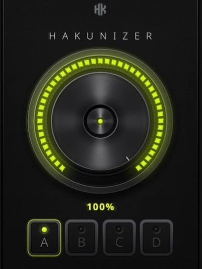 HAKUNA「HAKUNIZER」ノブ1つで音に厚みや存在感を加えられるワンノブ・オーディオプラグイン|DTMプラグインセール