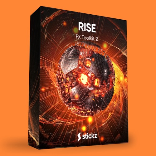 Stickz「RISE」ライザー・インパクト・トランジション・環境音など、楽曲の展開や雰囲気作りに役立つ240種類以上のFXを収録した無料サンプルパック｜DTMプラグインセール