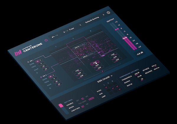 Leapwing Audio「CenterOne 3」ステレオ音源のファントムセンターを抽出し、ボーカル・低域・左右の広がりを個別に調整できるステレオイメージプロセッサー｜DTMプラグインセール
