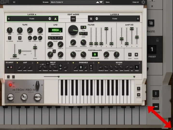 GForce「M-Tron Pro IV」Mellotron M400のテープサウンドを再現！200以上のテープバンクと800以上のプリセットを収録したメロトロン音源｜DTMプラグインセール