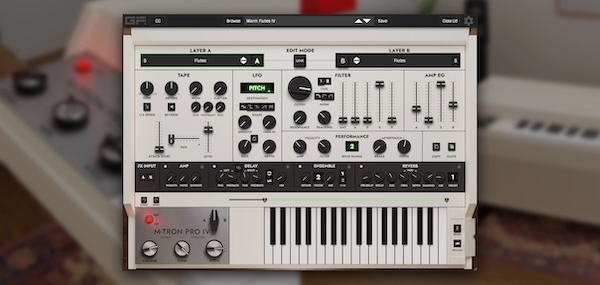GForce「M-Tron Pro IV」Mellotron M400のテープサウンドを再現！200以上のテープバンクと800以上のプリセットを収録したメロトロン音源｜DTMプラグインセール