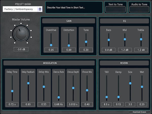ToneCraft AI「ToneCraft（Starter）」テキストや参考音源からAIが理想のギターサウンドを生成できる音作りツール｜DTMプラグインセール