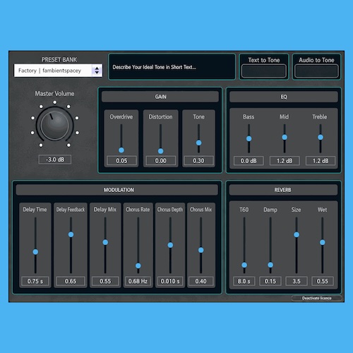 ToneCraft AI「ToneCraft（Starter）」テキストや参考音源からAIが理想のギターサウンドを生成できる音作りツール｜DTMプラグインセール