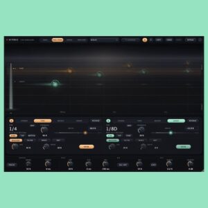 Vitric Audio「Colonnade Delay」2基のディレイを異なる奥行きに配置し、4つのキャラクターとルーティングで立体的なエコーを作れるディレイプラグイン｜DTMプラグインセール