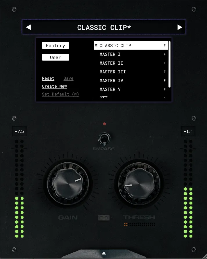 Ebony Systems「E1」倍音とパンチを加えながらトランジェントと低域を保つドラムバス／ミックスバス向けソフトクリッパー｜DTMプラグインセール