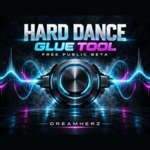 Dreamherz「Hard Dance Glue Tool」リードやコードのまとまり・歪み・パンチ・ステレオ感をまとめて調整できるハードダンス向けエフェクト｜DTMプラグインセール