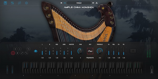 Ample Sound「Ample China Konghou」76弦の箜篌を収録！グリッサンドやトレモロを表現できる中国伝統楽器音源｜DTMプラグインセール