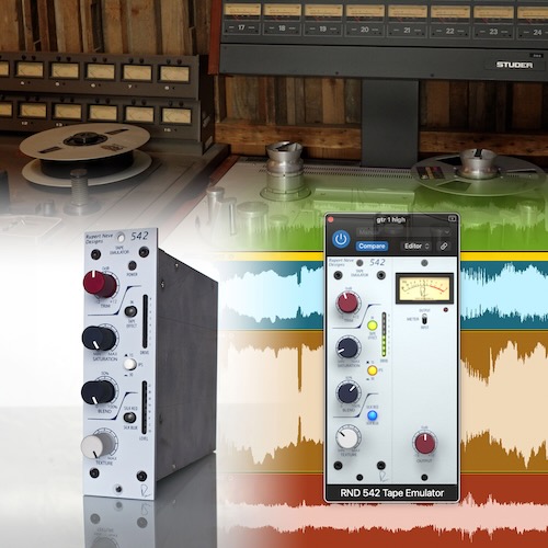 Rupert Neve Designs「542 Tape Emulator」アナログテープの質感とSilk Red / Blueの倍音を加えられるサチュレーションプラグイン|DTMプラグインセール