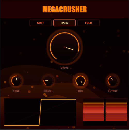ESP Audio「MegaCrusher」3つの歪みモードとビットクラッシュ、TONE、Dry/Wetを備えた無料ディストーションプラグイン｜DTMプラグインセール