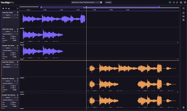 Synchro Arts「VocAlign 7」複数ボーカルを一括でタイミング補正!ダブル・ハモリをまとめて揃えられるボーカル編集プラグイン|DTMプラグインセール